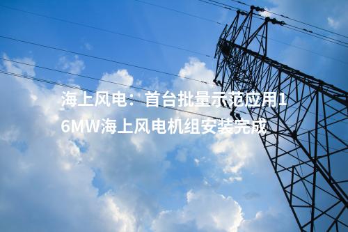 海上風電：首臺批量示范應用16MW海上風電機組安裝完成