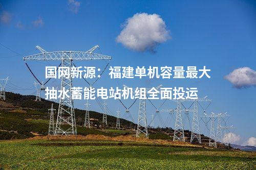 國(guó)網(wǎng)新源：福建單機(jī)容量最大抽水蓄能電站機(jī)組全面投運(yùn)