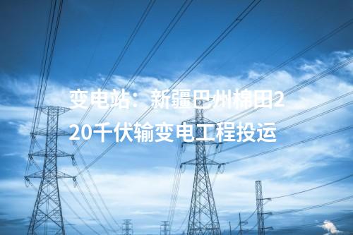 變電站：新疆巴州棉田220千伏輸變電工程投運