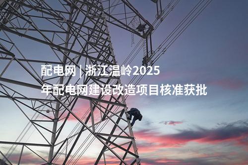 配電網(wǎng) | 浙江溫嶺2025年配電網(wǎng)建設改造項目核準獲批