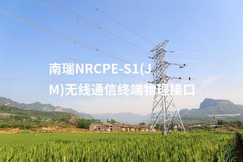 南瑞NRCPE-S1(JM)無(wú)線通信終端物理接口