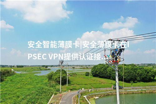 安全智能薄膜卡|安全薄膜卡在IPSEC VPN提供認(rèn)證接入。