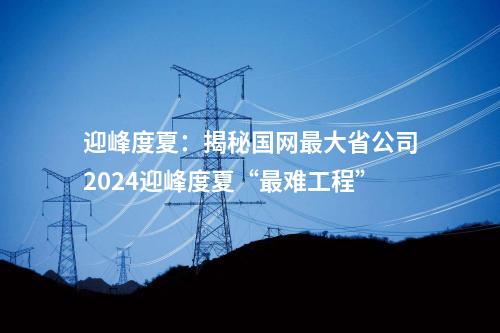 迎峰度夏：揭秘國網(wǎng)最大省公司2024迎峰度夏“最難工程”