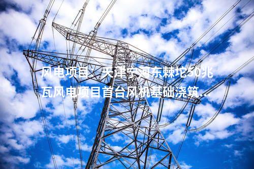 風電項目：天津?qū)幒訓|棘坨50兆瓦風電項目首臺風機基礎(chǔ)澆筑順利完成