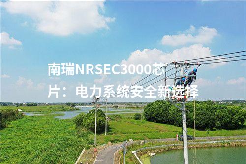 南瑞NRSEC3000芯片：電力系統(tǒng)安全新選擇